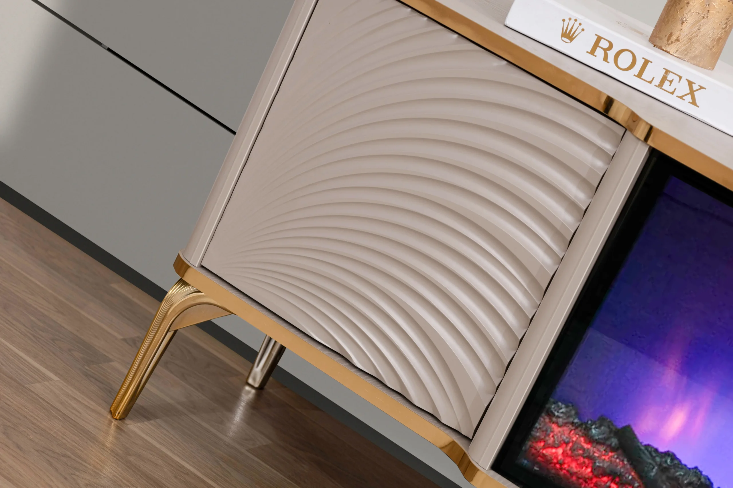 Almira Kumsal Şömineli Tv Ünitesi